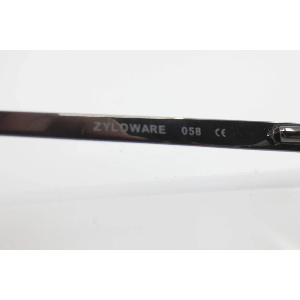 Stetson 296 Zyloware Gunmetal Semi Rimless Aviator Eyeglass Frames 55-18-145 058